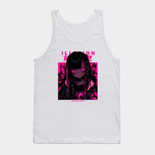 Futuristic Cyberpunk Girl Harajuku Fashion Japanese Streetwear 2 Tank Top